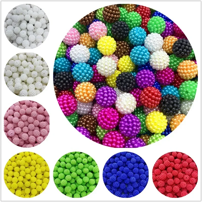 12 mm 50/20ks farebné korálky Bayberry Round Loose Spacer Pirálky Fit Európske korálky na výrobu šperkov