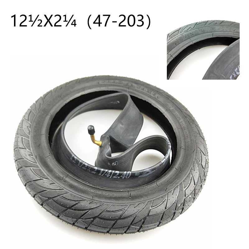 12-palcové pneumatiky 12 1/2x2 1/4 47-203 Pneumatiky a vnútorná trubica sa hodí