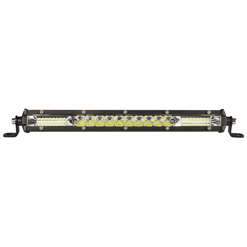 12 -palcový LED svetlo LED LED dióda Pracovné svetlá Bar 12V 24 V povodňový lúč jazdné žiarovky Offroad SUV Truck