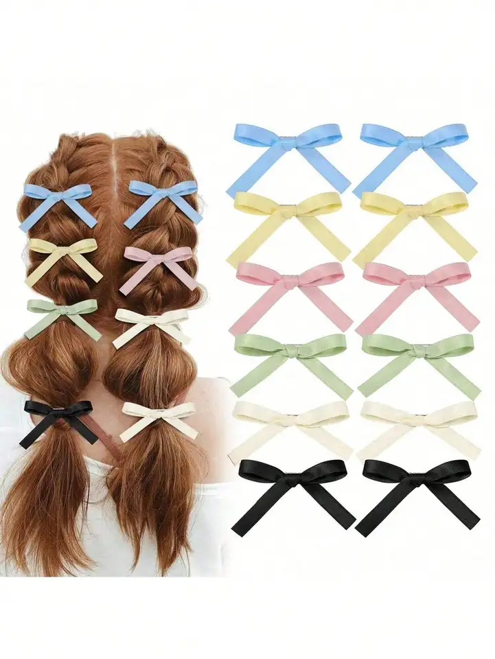 12 roztomilých klipov na vlasy pre dievčatá pre dievčatá Kórejský štýl mini bočné klipy Barrettes