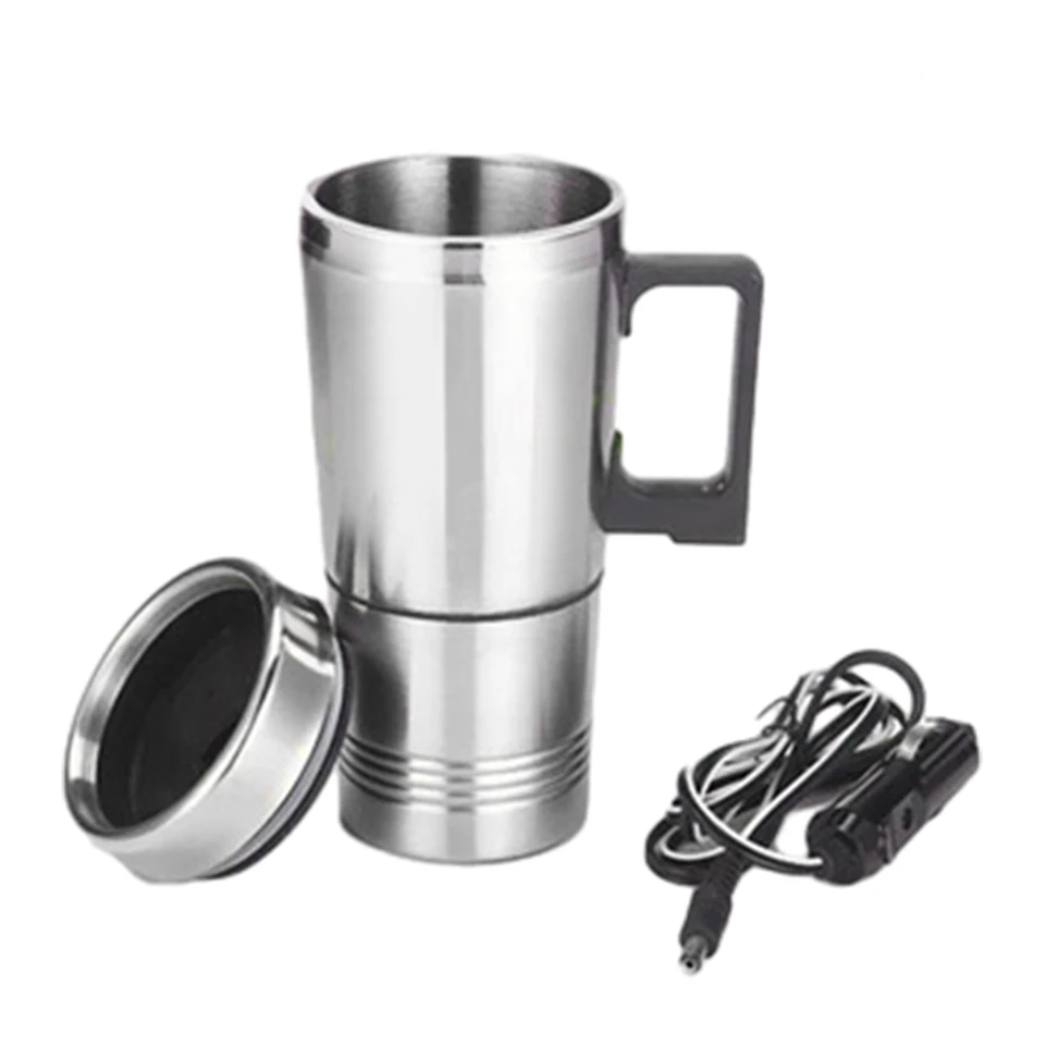 12 V/24 V HELNÉ HELNOVANIE Pohár 300 ml z nehrdzavejúcej ocele Elektrické vykurovacie auto Kettle Milk Káva Káva Thermálna hrnčeková voda Izolácia Fľaša