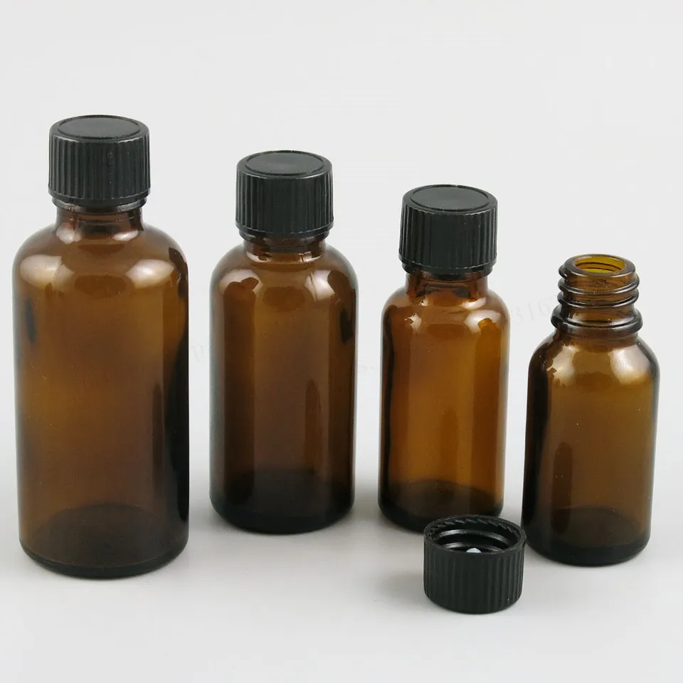 12 x prázdne sklenené fľaše s čiernym plastovým fenolickým kužeľom 1oz 5/3oz 3,33oz nádoby 5 ml 10 ml 15 ml 20 ml 30 ml 50 ml 100 ml