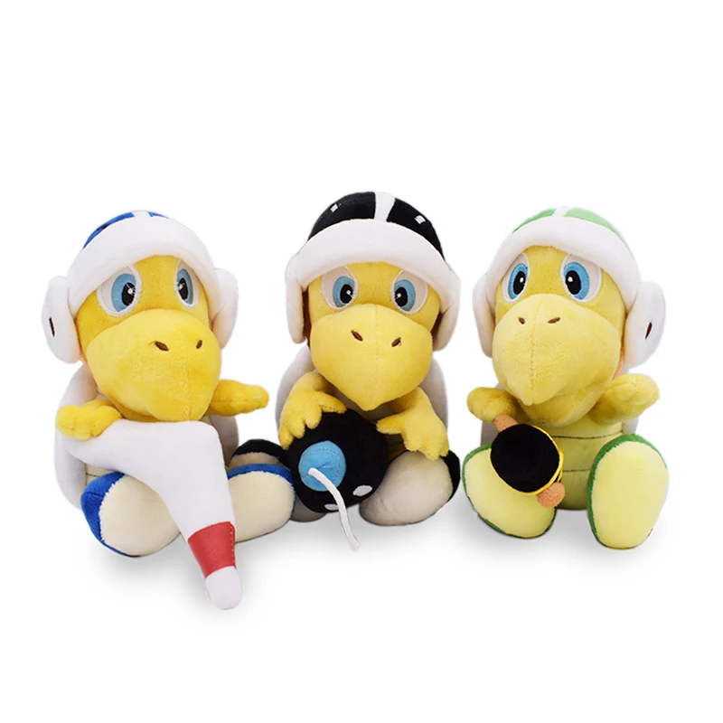 12 štýlov Super Mario Koopa Troops Kamek Korytnačka mäkké plyšové hračky roztomilé anime zelené yoshi suché kosti plnené darčeky pre bábiky peluche