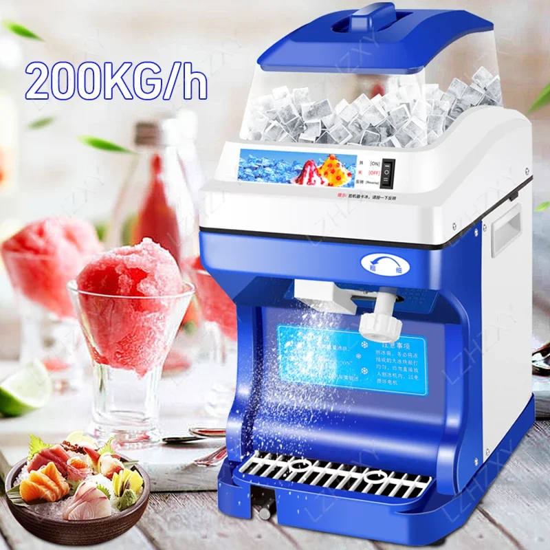 120/200 kg/h Elektrický ľadový holiaci strojček CHORPER CHOPPER Smoothie Blender Granuing Stroj na drvenie SNBERDER SNADY CORES Tvorca