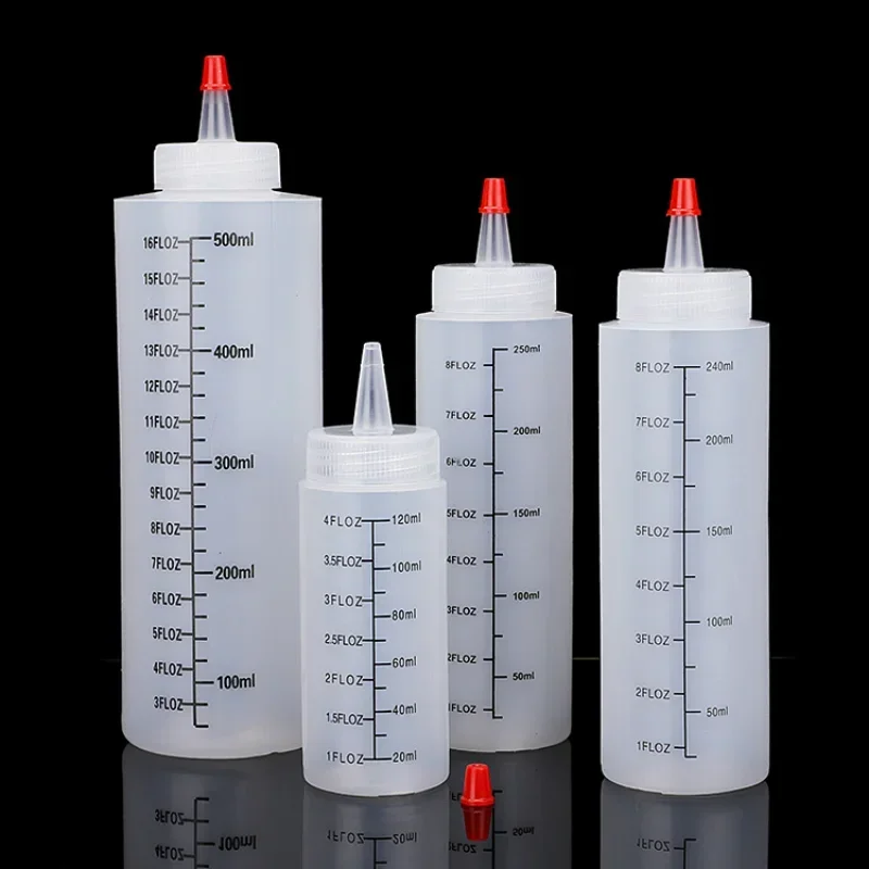 120/250/450 ml plastová šťava na stlačenie fľaše na stlačenie fľaše so stlačením fľaše s únikom pre kuchynskú šalátovú omáčku Fľaša