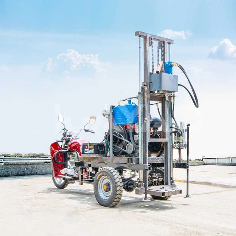120 metrov hydraulický prenosný prenosný dieselový motor Track-Typ vody dobre vŕtací súprav