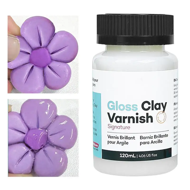 120 ml lesklý lak pre lesk na suchú hlinenú glazúru ílovú ílovú ílovú laku vysoký lesklý lak s dlhou plavou viacúčelovou lesklým lesklým lesklým lesklým