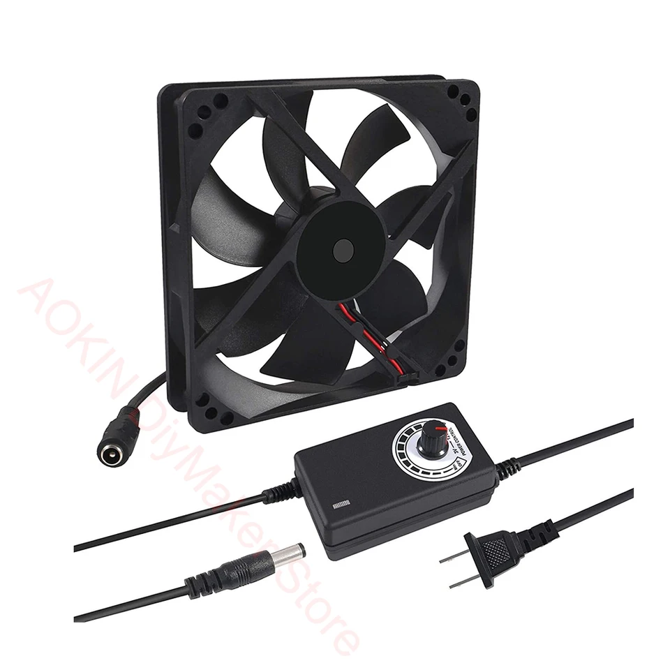 120 mm x 25 mm 110V 220 V AC Cooling Ventilátor s radičom rýchlosti 3V až 12 V pre chladenie vetrania výfukových komponentov chladenie