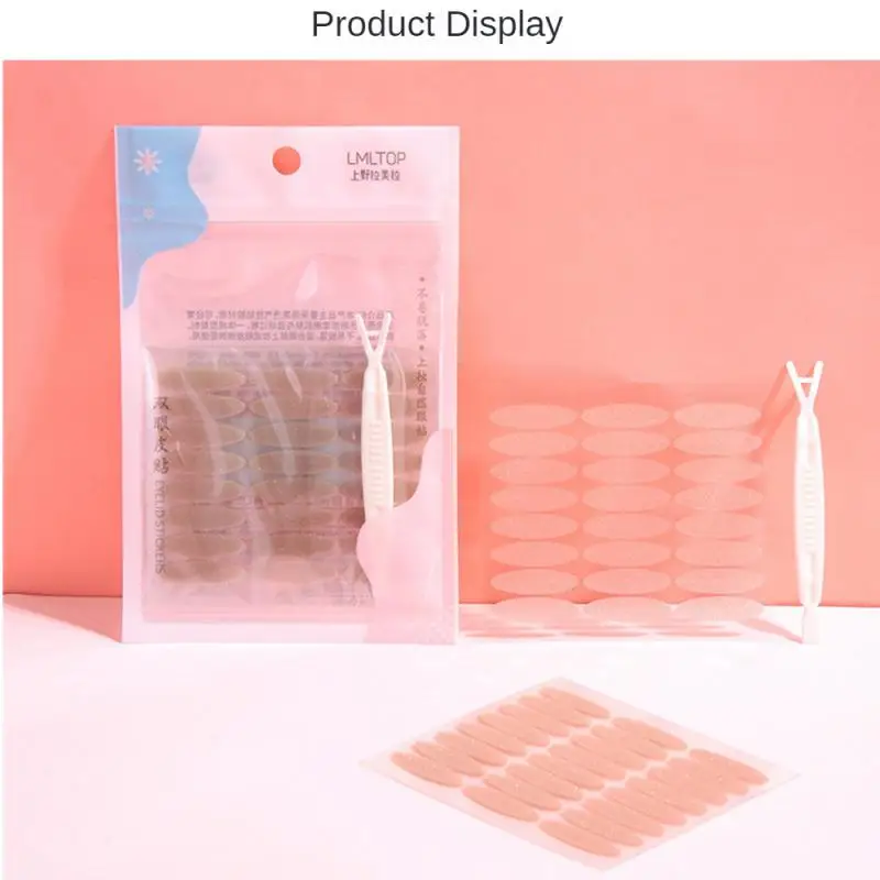 120 párov Pearlescent viečok s nálepkou Neviditeľné dvojité kúsky viečka Číry pruh Self-pasívny prírodný make-up na make-up
