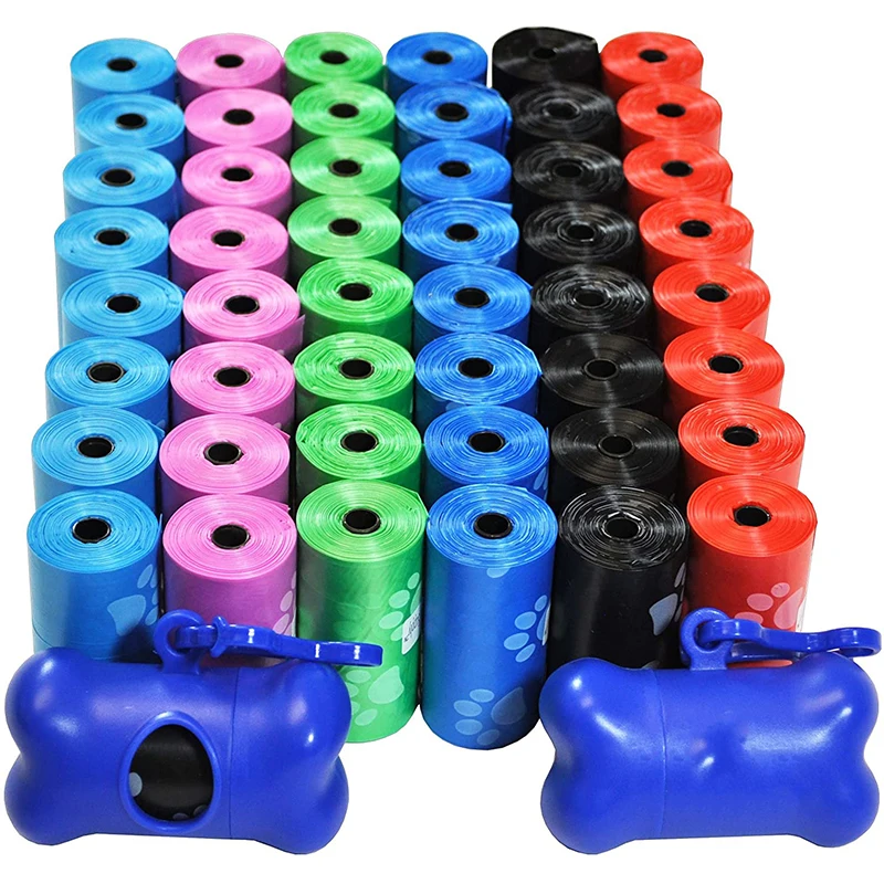 120 Rolls Dog Hover Bag Outdoor Cleaning Hover Bag Vonkajšie čisté domáce zvieratá Dodávky pre psov 15. priechod/Roll Doplní vrecká na domáce zviera
