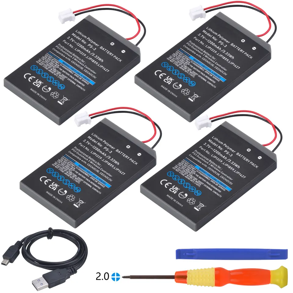 1200 mAh Lip1359 Batéria pre Sony PlayStation 3 PS3 DualShock 3 Wireless Controller CechZC2E, CechZC2U, Lip1859, Lip1427