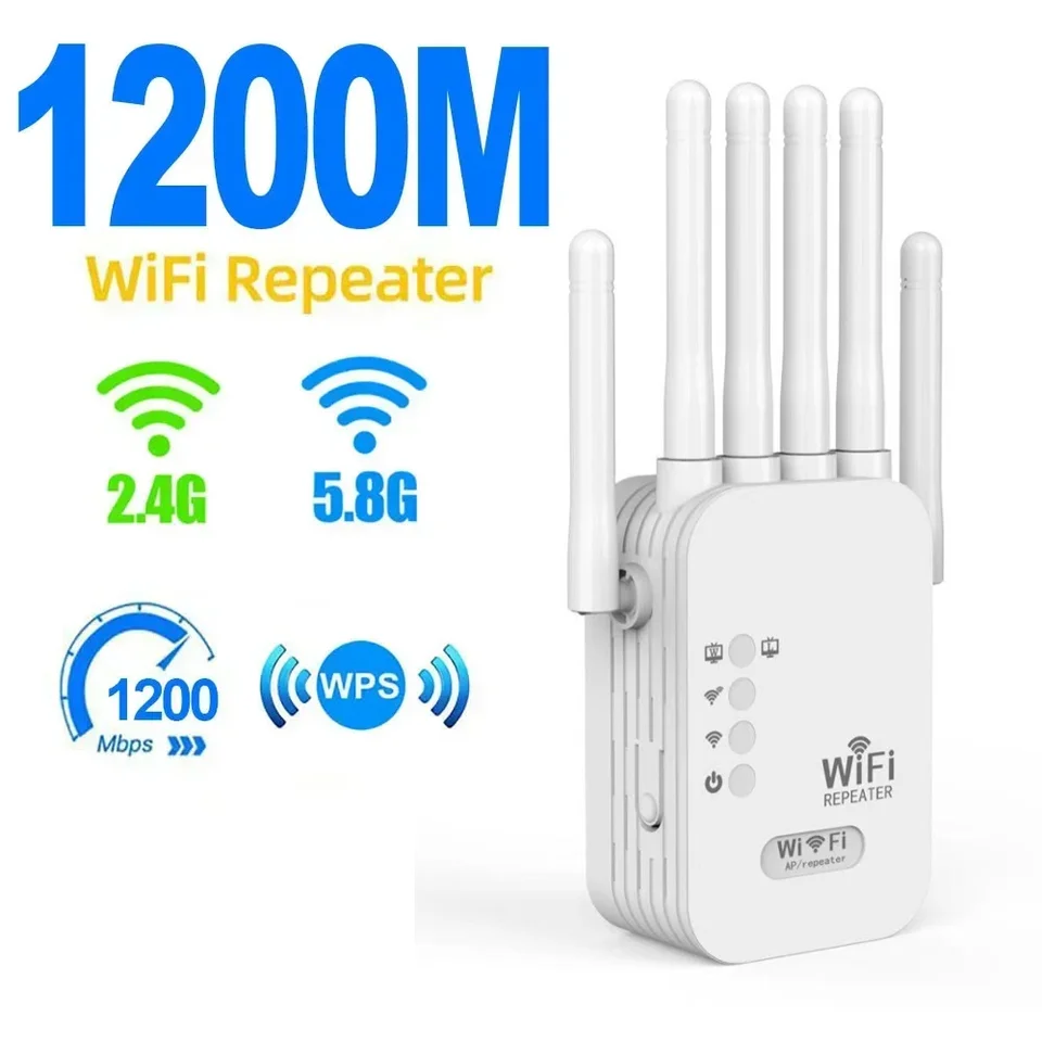 1200 Mbps WiFi Repeater WiFi zosilňovač signál Wi-Fi Sieť Wi Fi Booster