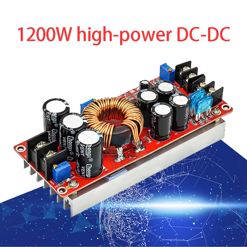 1200 W vysokovýkonný DC-DC Boost Boost Konštantné napätie Konštantný prúd nastaviteľný modul nabíjania vozidla