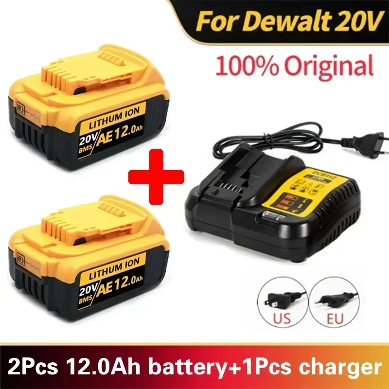 12000 mAh DCB200 20V batéria kompatibilná s dewaltovým elektrickým náradím 18V nabíjateľný elektrický nástroj lítium batérie 20V 18Volt