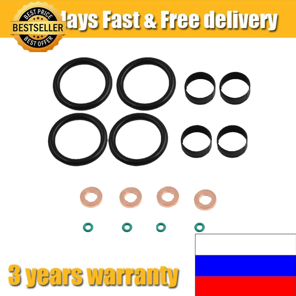 1204698 pre Peugeot 107 206 207 307 Palivové injektorové tesnenie Opračka O Ring Set 2004-2011 1,4 HDI 1399CC MOTOR