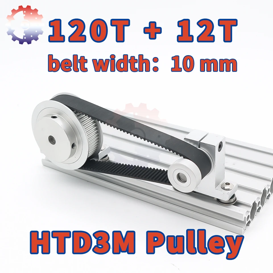 120T 12T HTD3M SET BELT SET BELT šírka 10 mm 3M Časová kladka 3M Redukcia kladky 10: 1 120teeth 12teth HTD 3M Synchrónna súprava kolies