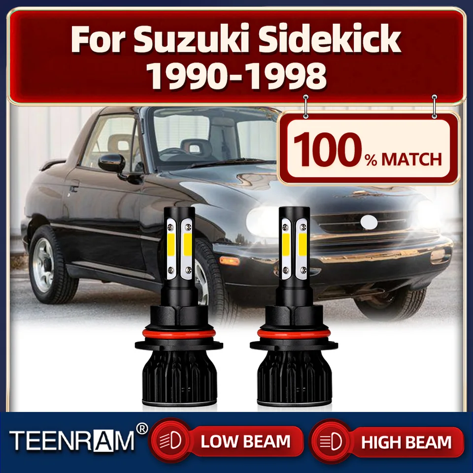 120W LED svetlomet 20000 lm High Bright Car Light 12V High Low Lieam pre Suzuki Sidekick 1990-1992 1993 1994 1995 1995 1996 1997 1997 1998