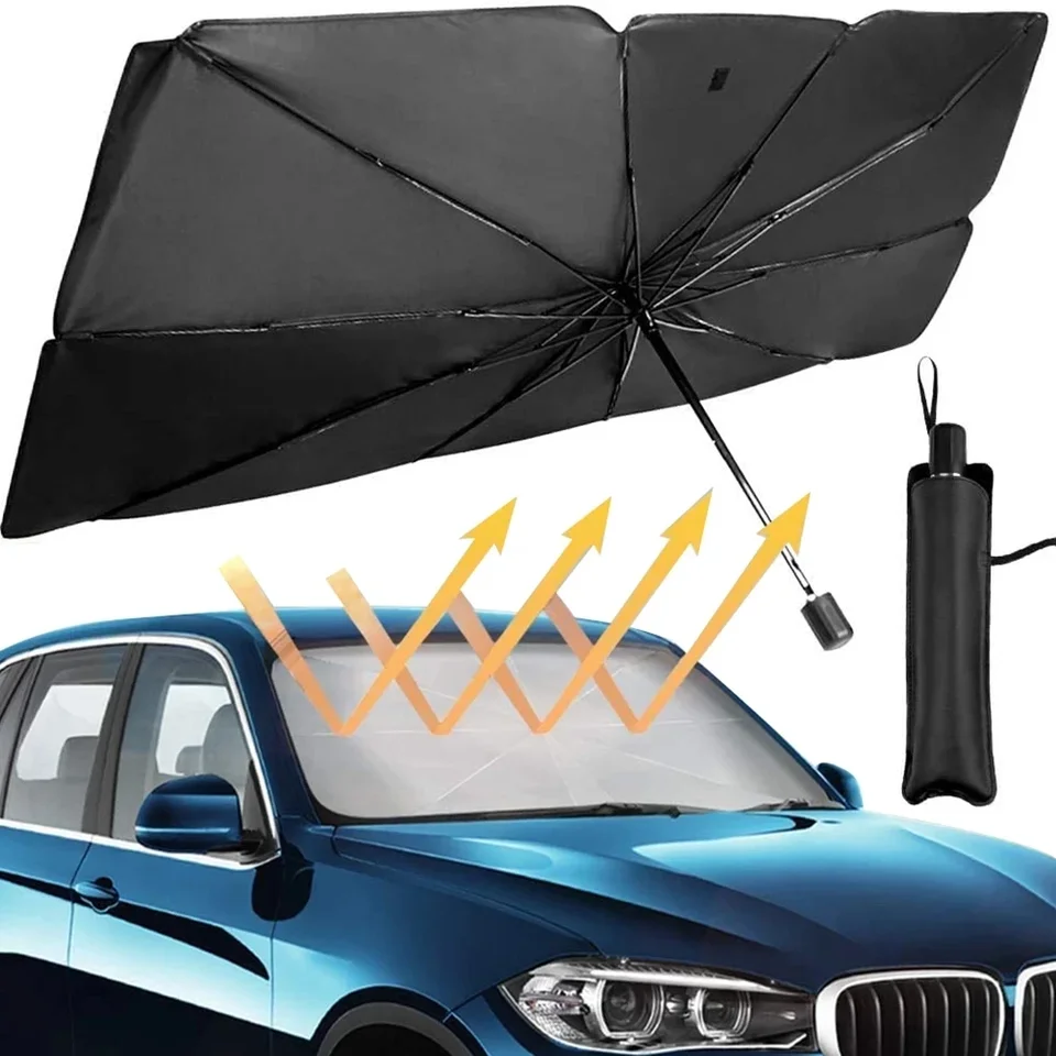 125 cm 140 cm skladacie auto čelné sklo slnečný tieň slnečný tieň UV kryt Sunshade Tepelné izolácie predné okno Ochranné nástroje na ochranu interiéru