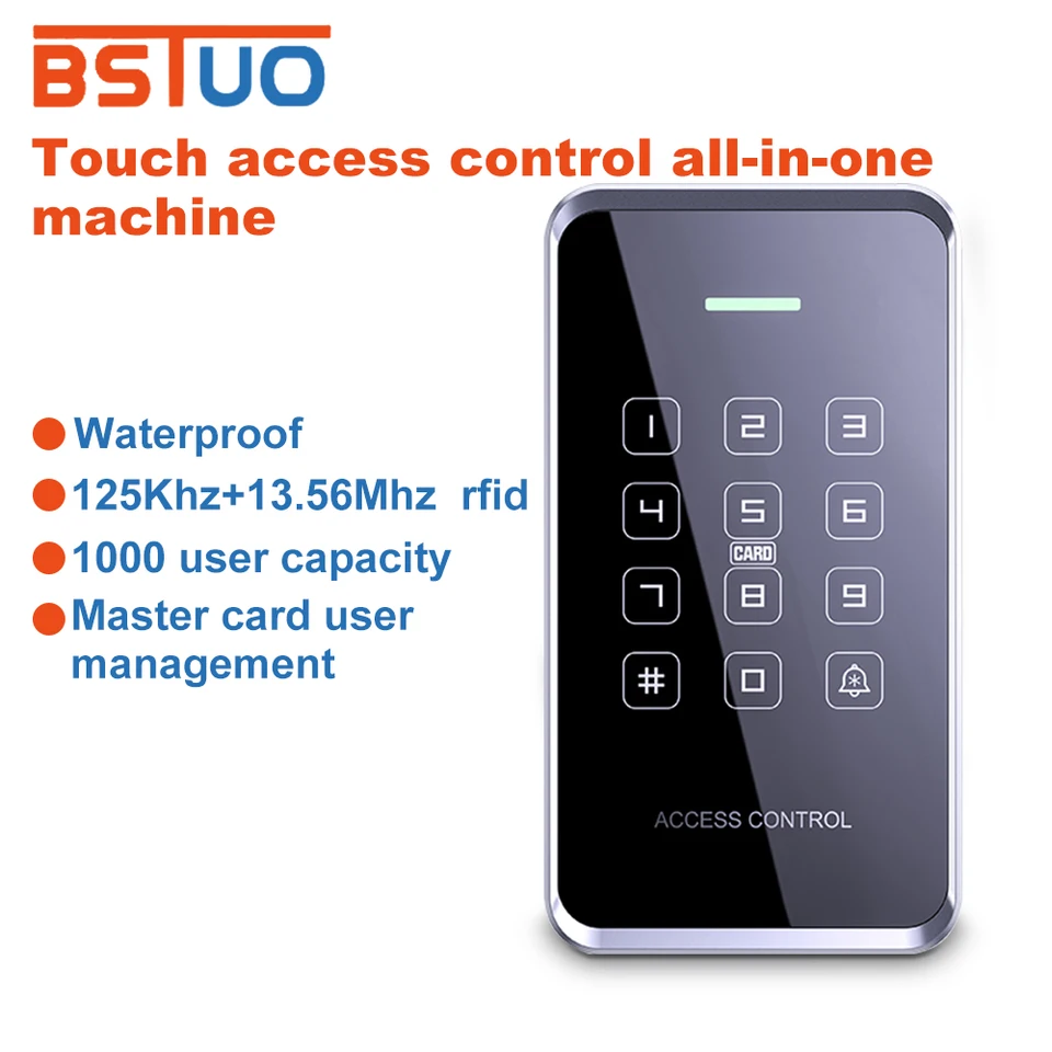 125 kHz a 13,56MHz RFID ACCECT CONTROL Keypad NFC EM/IC Čítanie kariet Dvere Access Control Systém Dvere Opener Klávesnica Klávesnica
