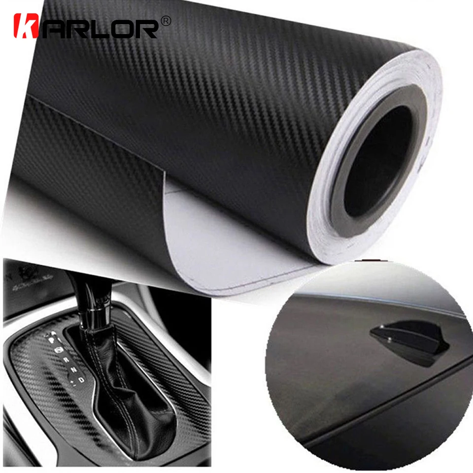 127CMX10CM 3D 3M Auto uhlíkové vlákno Vinyl Film pre Peugeot 106 107 108 1007 2008 206 207 208 3008 301 306 307 308 4007 400