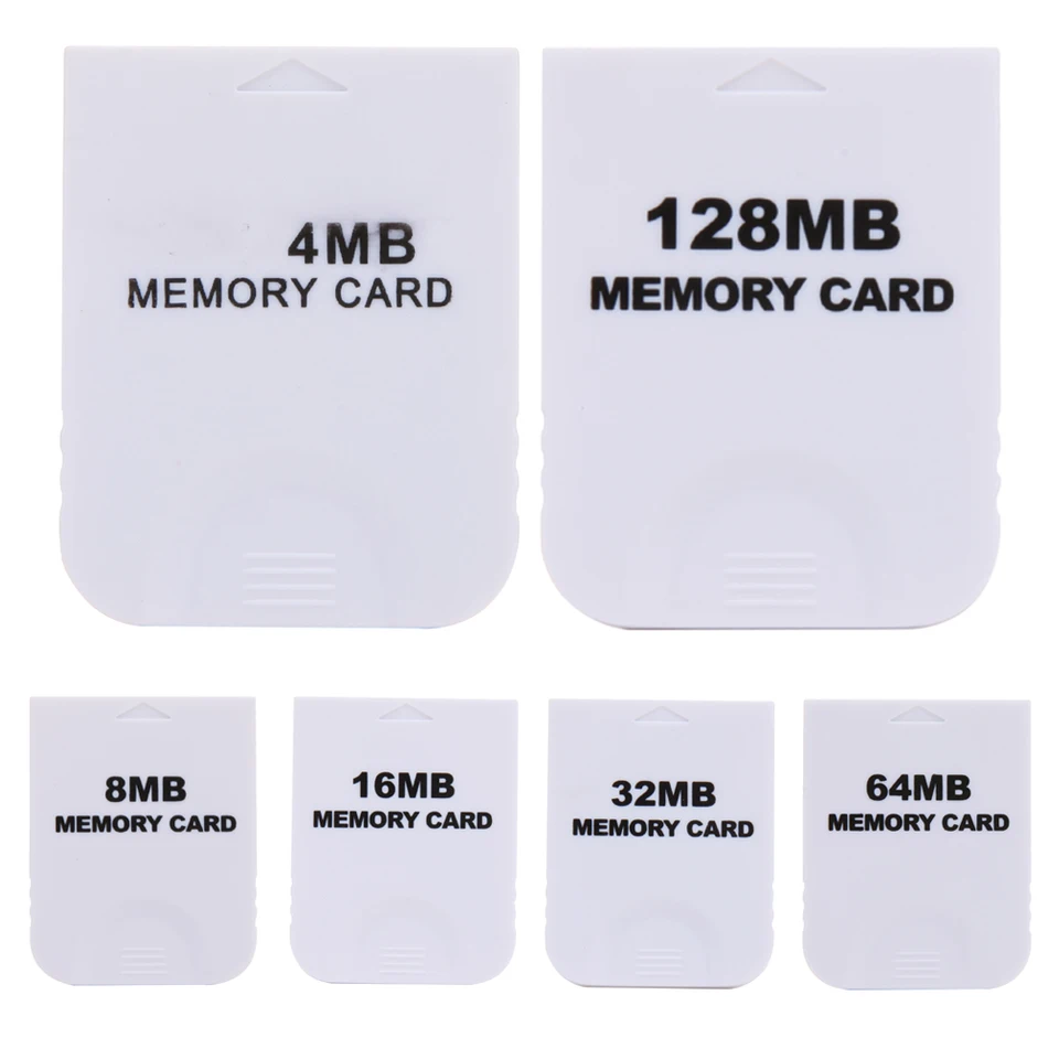128 MB Praktická biela pamäťová karta pre Nintendo Wii Gamecube GC NGC Game Console Pamäťové karty