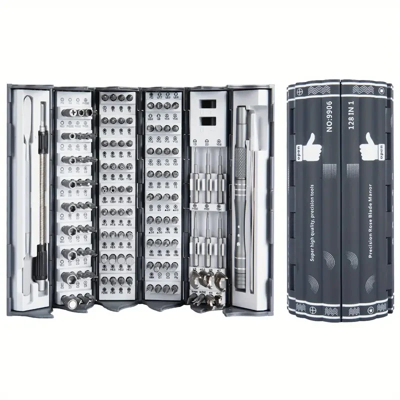 128 v 1 presný skrutkovač sada Magnetic Mini skrutkových orechov BITS Multifunkčné nástroje pre opravy domácnosti pre iPhone prenosný počítač PC