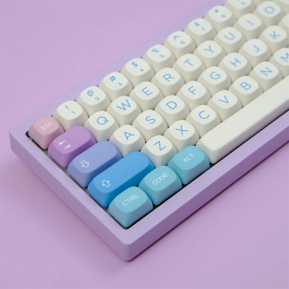 129 Klávesové kľúče kľúče PBT Keycap MOA Profil profil farbiva Sublimation Keycap pre hernú mechanickú klávesnicu Keycap MX Switch MOA Kľúčové čiapky