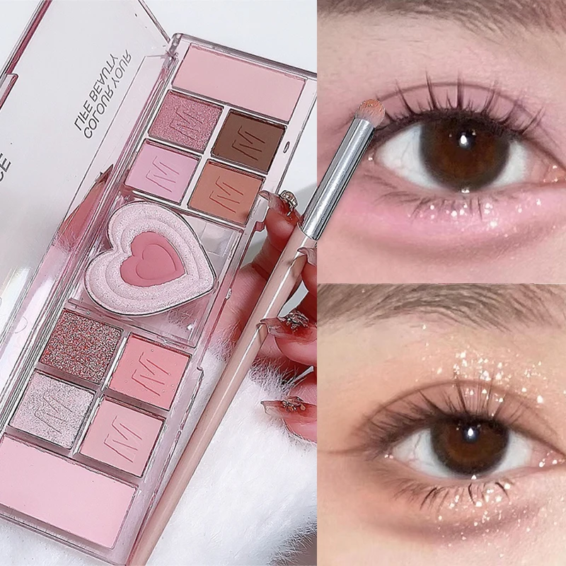 12Colors Love Heart Pink Eyeshadow Palet
