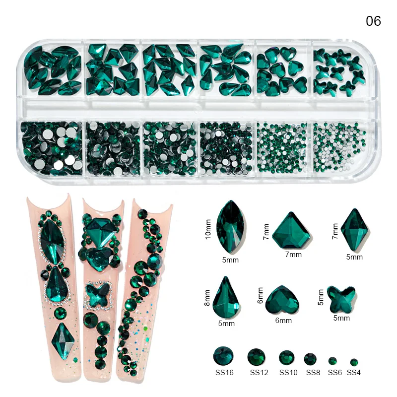 12GIRN BOX MULTI VLATIE AB/FARITÁLNE NEOBOTFICKÉ SHAPOMONE SHAPLACK CRESATBAL DIAMOND GEMS