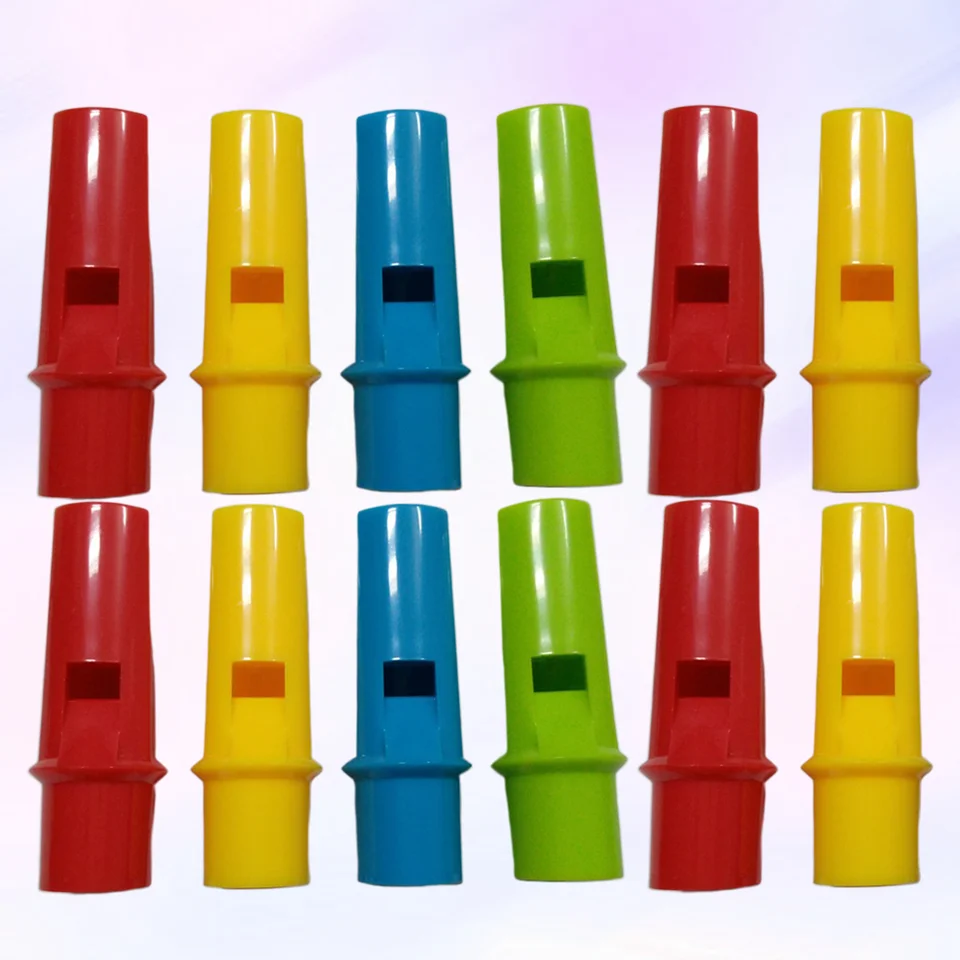 12ks Creative Cylinder Tvar Pan Futes Kruhové píšťalky píšťalky DIY Hudobné hračky pre deti (náhodná farba)