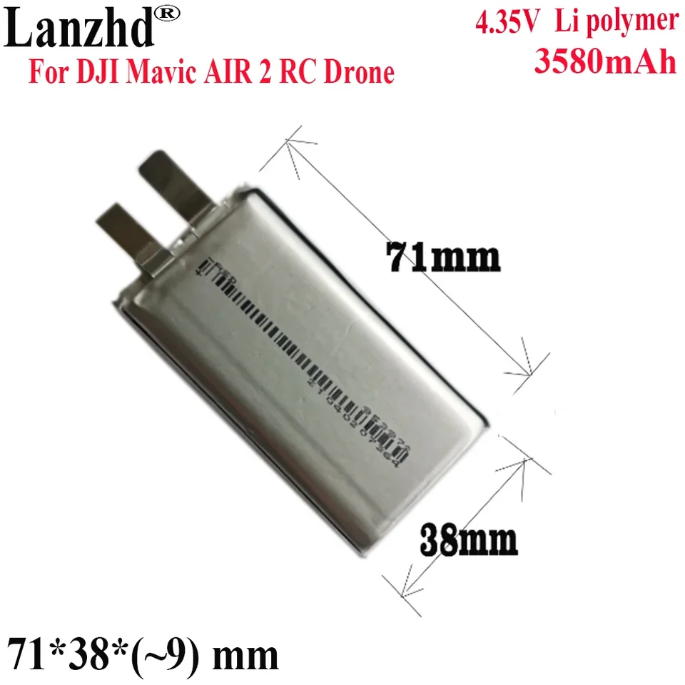 12ks Li 3,85V Max. 4,4V 3580MAH Li-Polymér náhrada 903872 953972 DIY 3S Flight batéria pre DJI Mavic Air 2 RC DRON
