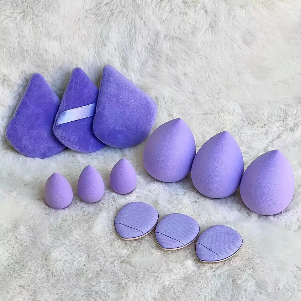 12ks make -up špongia mixér Beauty Egg Soft Cosmetic Puff Foundation Sponges prášok Puff Dám