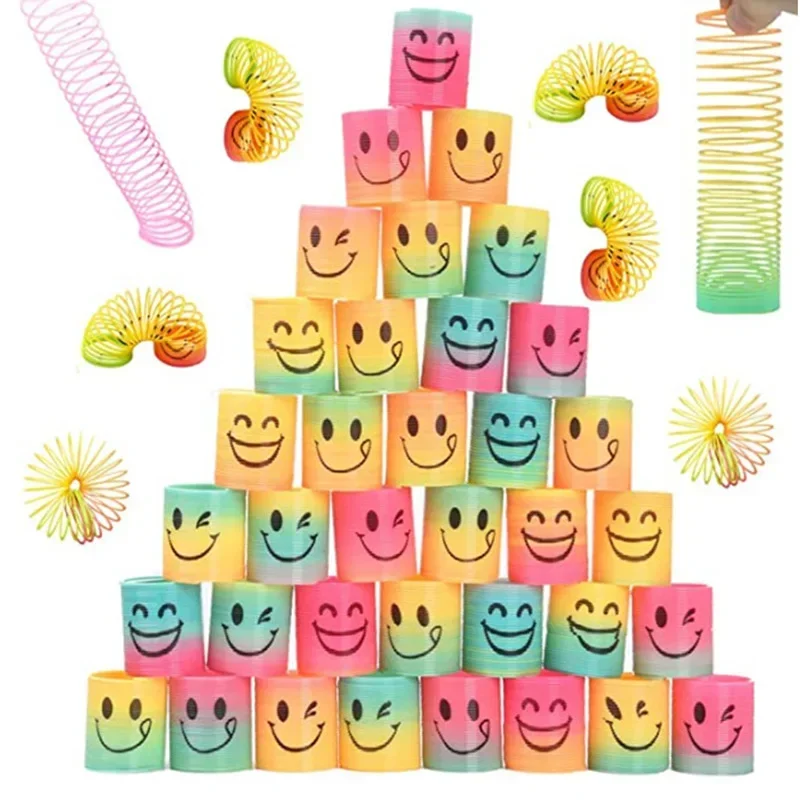 12ks/set dúhová stohovanie hudba Nostalgická puzzle plast pre malé darčeky Spring Circlemagic Dúh