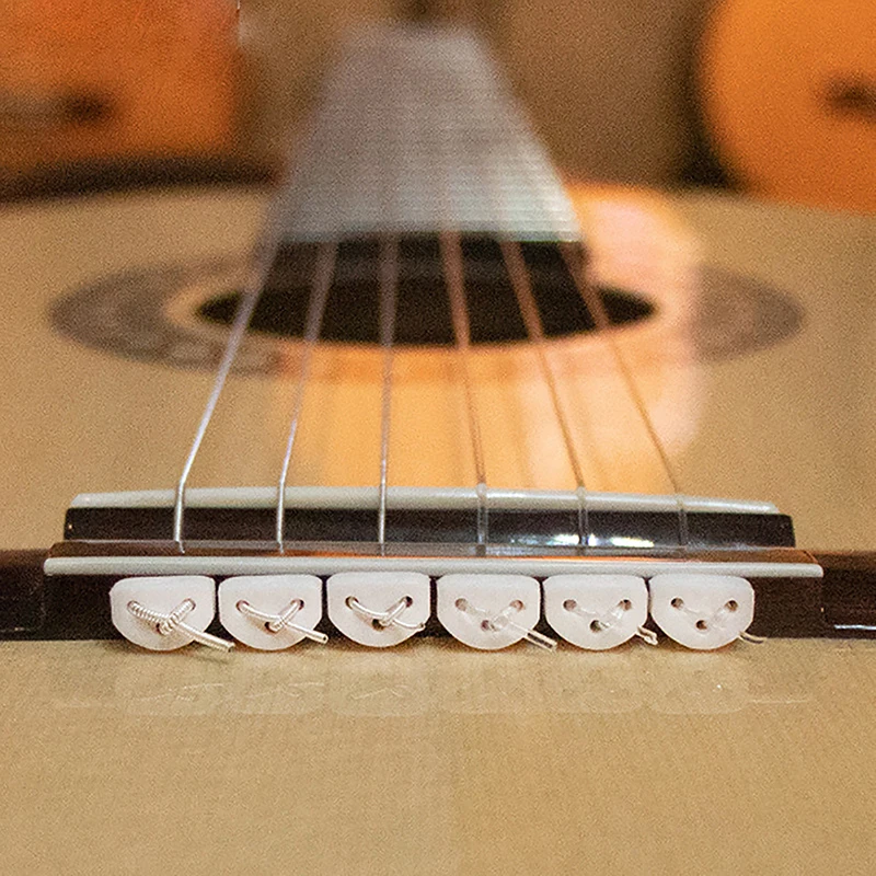 12ks /set Klasický gitarový reťazec String String Guide String Buckle Triple Cornery Cont TIE pre gitaru /ukulele ACS