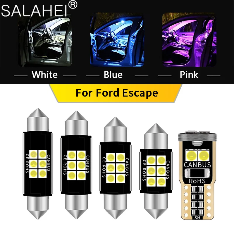 12ks White Canbus LED žiarovka interiérová súprava pre Ford Escape 2001 2002 2003 2004 2005
