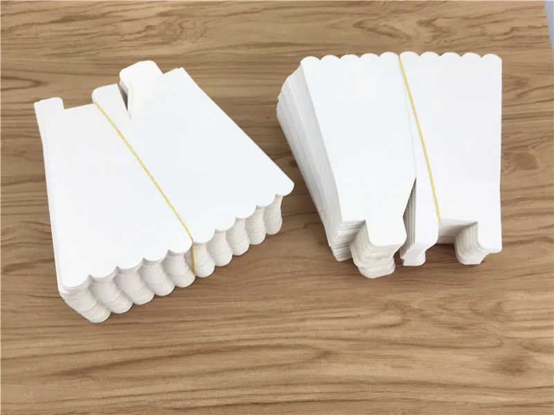 12ks/šou čistá biela papier popcorn box sanck candy box vianočná krabica pre bábätká svadba narodeninovú oslavu