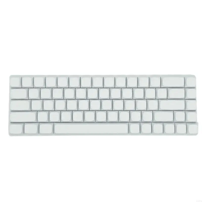 12PA XDA KEYCAPS PBT Sublimácie pre 68Keys klávesnicu Minimalistická biela prázdna kľúče