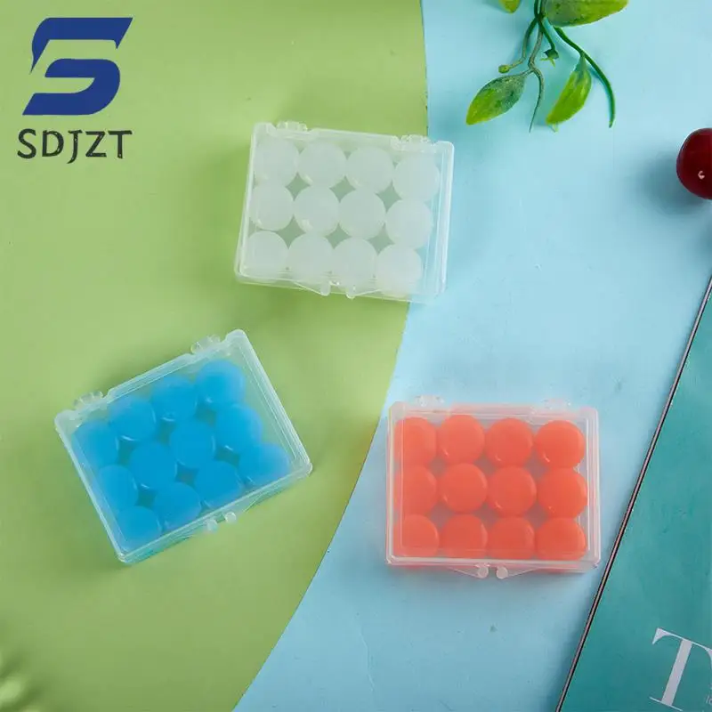 12pc uši, opakovane použiteľný silikónový vosk uší, plávajúce formovateľné formy uší redukcia hluku Zrušenie ochrany spánku pre dieťa