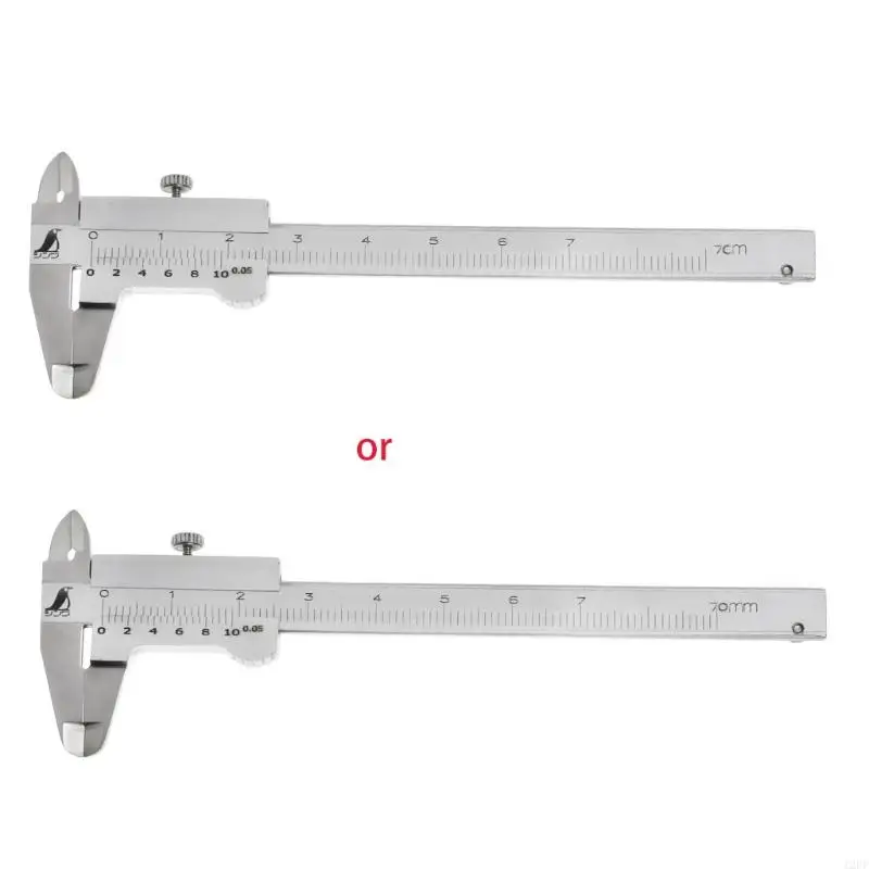 12pf Mini Vernier Caliper 0-70 mm vrecko Guage vrecko Nerezový kalený metrický strojník