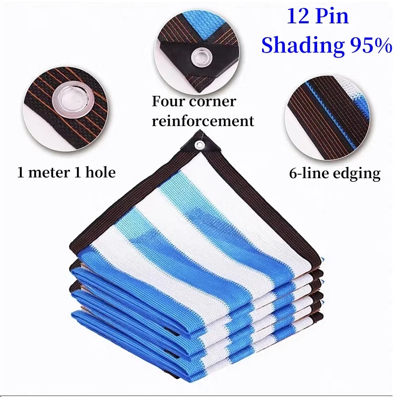 12pin modrý biely pruh slnečno slnečné tieňové tienenie