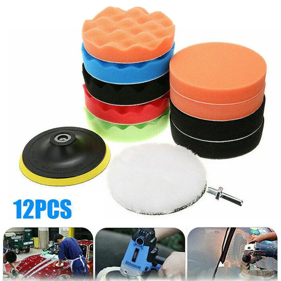 12ps leštiace podložky vŕtania vŕtania voskovacia voskovacia podložka pre vŕzganie voskového leštiaceho voskovača voskovacieho vozidla Gadget S0N8