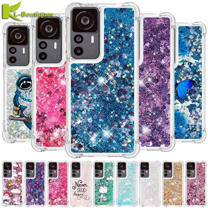 12t Pro Case for Coque Xiaomi 12T Pro Cover Cover Quicksand Dynamic Liquid Case pre Funda Xiomi Xiaomi Mi 12t 12 T Pro Pase Pase Case