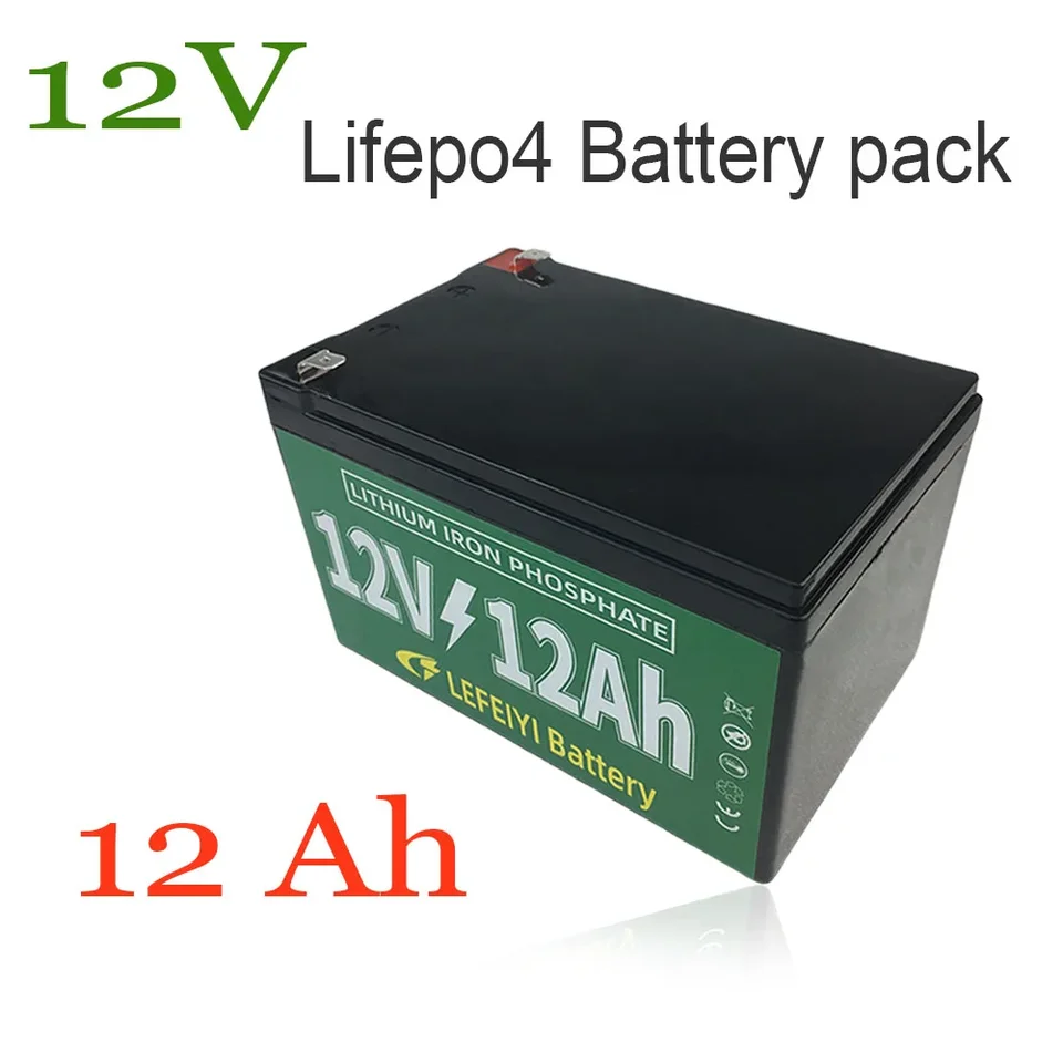 12V 12AH LIFEPO4 Nabíjateľná batéria, na napájanie elektrických vozidiel, solárne pouličné svetlá a ďalšie vybavenie