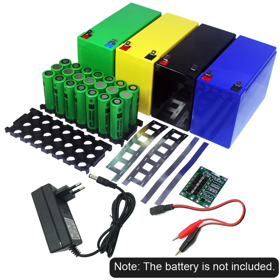 12V 18650 DIY Littium Battery Storage Box Vymeňte olovo 3*7 držiak pevného držiaka 3S40A BMS Plastové puzdro pre plastové svietidlá