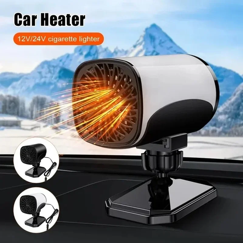 12V/24 V zapaľovač vozidla Ohrievača vozidla Automobilie 150 W mini elektrický ohrievač 2 v 1 chladiaci ohrievací ventilátor automatické defogovanie čelného skla de defogging