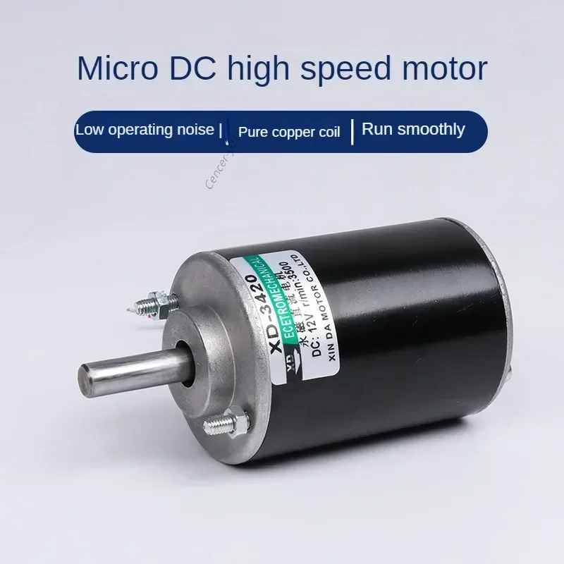12V/24V 3500 ot./min/7000 ot./noppm Mikro jednosmerný motor