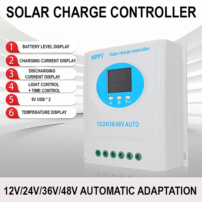 12V 24V 36V 48V MPPT solárny regulátor 120A/150A Solárny panel Regulátor pre rýchlu nabíjačku lítium olovených kyselín
