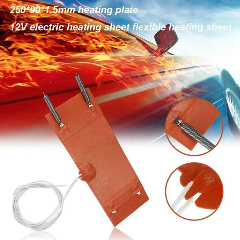 12V 250x90 mm auto filtračné vykurovacie podložky Vzduch Vzduch olej- parkovací ohrievač ropy- ohrievač filtra Elektrický ohrievací krúžok