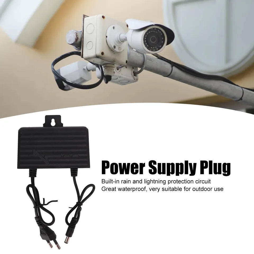 12V 2A Adaptér 12V 2A napájanie Vonkajšie vodotesné blesky AC100-240V pre monitor