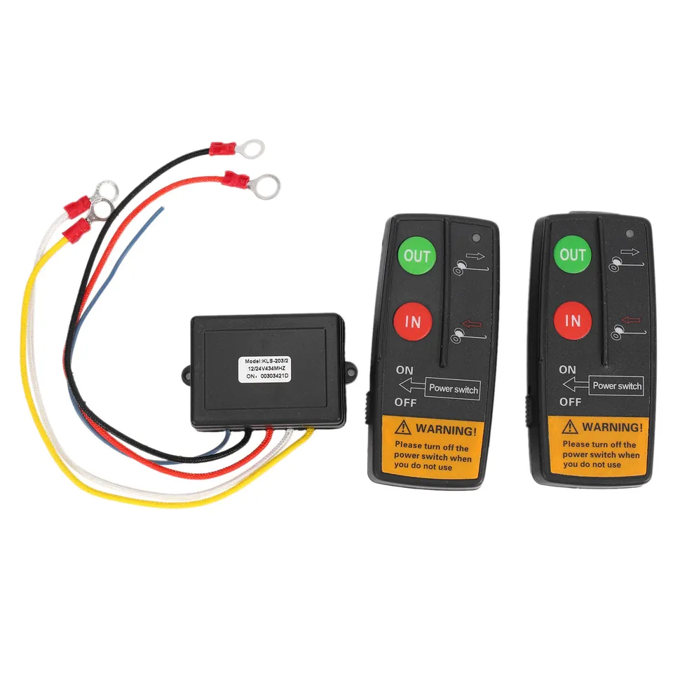 12V 50 stôp automatické bezdrôtové konzoly navijak diaľkové ovládanie vozidla Príručka pre vysielač tlačidiel pre SUV ATV ATV